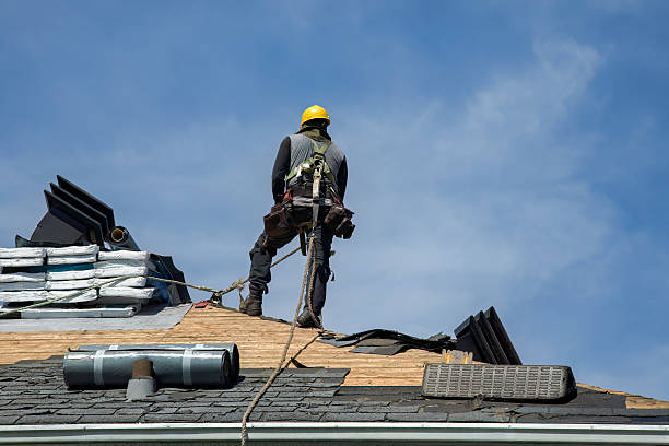 Professional Flat Roof Repair technician working in Yoder, WY